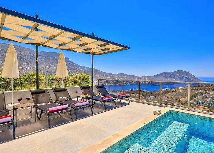Kalamar 3 Bedroom Seaview With Private Pool Villa Kalkan