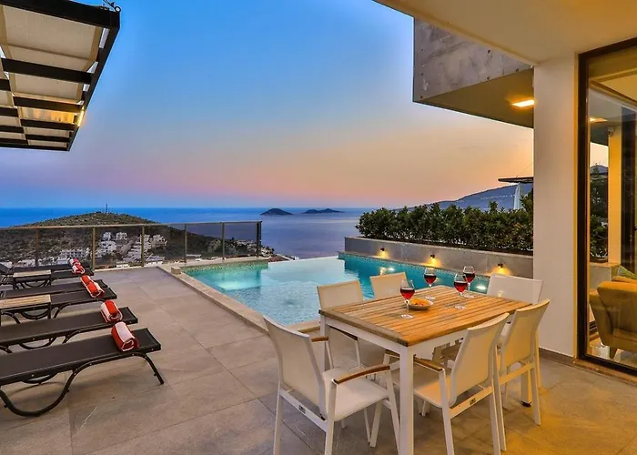 Kalamar 3 Bedroom Seaview With Private Pool Villa Kalkan